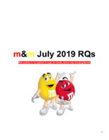 M&M July 2019 Rqs