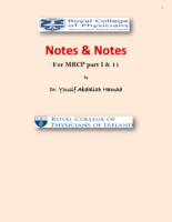 Notes & Notes For Mrcp 1