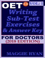 Oet 2.0 Vol 1 Wrıtıng Sub Test Excercıses And Answers For Doctors 2018 Maggıe Ryan