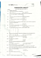 Chemistry Unit 3 Test.27 January 2020