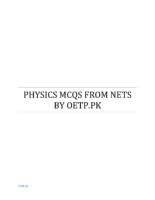 PHYSICS MCQS FROM NETS