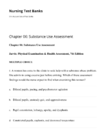 Chapter 06 Substance Use Assessment Nursing Test Banks