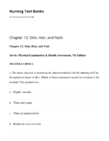 Chapter 12 Skin, Hair, And Nails Nursing Test Banks