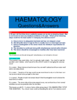 Haematology Questions&Answers