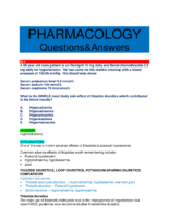 Pharmacology Questions&Answers