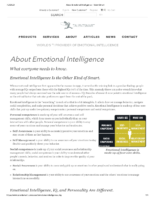About Emotional Intelligence Talentsmart