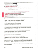 Comma Worksheets-Ged Exam