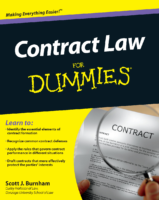 Contract Law For Dummies (Scott J. Burnham)