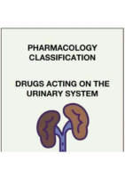 Drugs for Urinary System