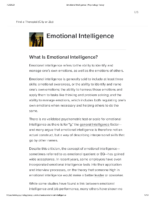 Emotional Intelligence Psychology Today