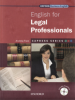 English For Legal Professionals (Andrew Frost, Keogh Sandra, Stephen May)