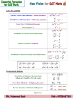 Essential Formulas For Est Math (2)
