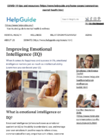 Improving Emotional Intelligence (Eq) Helpguide.Org
