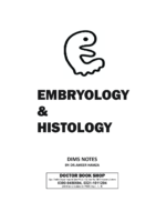 Embryology And Histology Handwritten Notes