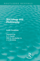 [Emile Durkheim] Sociology And Philosophy