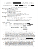 Gregory Patrick Current Resume Page 1