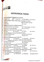 Mcqs On Sociology Theory