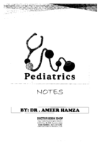 Pediatrics Handwritten Notes