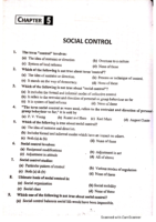 Social Control Mcqs