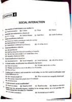Social İnteraction Mcqs