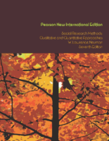W Lawrence Neuman Social Research Methods Qualitative And Quantitative Approaches Pearson Education Limited 2013