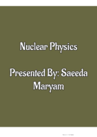 16.Nuclear Physics Notes