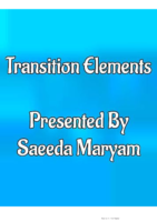 4.Transition Elements