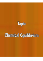 P6.Chemical Equilibrium