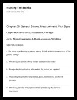 Chapter 09 General Survey, Measurement, Vital Signs Nursing Test Banks
