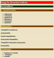Drugs For Bronchial Asthma – Pharmacology Drug Cards