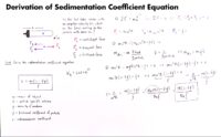 30 Derivation Of Sedimentation Coefficient Equation