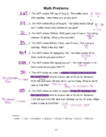 25. Math Problems-Questions And Answers For Nclex