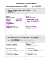 3. Overdose Vs. Withdrawl-Questions And Answers For Nclex