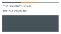 Blue Tooth Speaker Storage Box