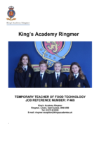 P468 Teacher Of Food Technology Temporary Sickness Cover February 2024